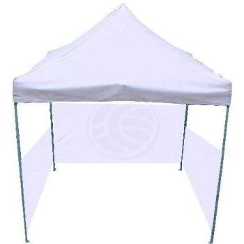 Cablematic - Carpa plegable 250x250cm blanca con fondo y laterales