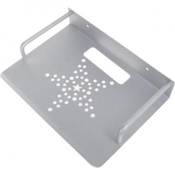 Soporte de Pared para Almacenamiento de TV, Estante para Router y Mini PC, Soporte de Aluminio de Una Capa para Reproductor de DVD