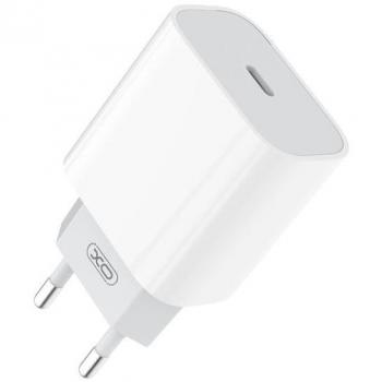 Cargador para Smartphone XO - Carga Rápida 20W - USB Tipo C - Protección contra Sobretensiones - Blanco