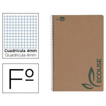 Cuaderno ecológico de papel reciclado con tapa de cartulina Kraft