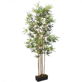 Árbol de bambú artificial 828 hojas 150 cm verde