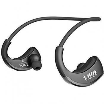 RGFITNESS Auriculares Bluetooth Cascos Deportivos Magnéticos In-Ear Inalámbricos con Mic, Resistente al Agua, para iPad, iOS Android Móviles Smartphones PC,Black