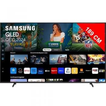 Televisor QLED Samsung 75 (189 cm) 4K UHD Smart TV con Quantum HDR y Gaming HUB