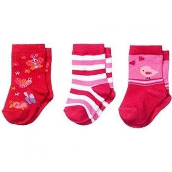 Twins Kleink. M Strümpfe, 3er-Pack - Calcetines para niñas, color pink 230, talla 23-26