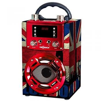 Altavoz BLUETOOTH con función KARAOKE, con pantalla LED y luces disco.