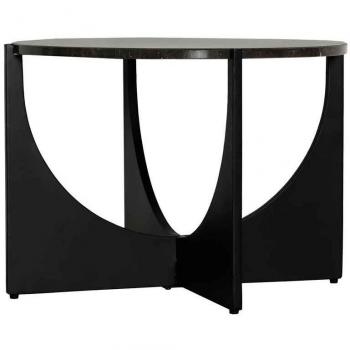 Mesa Auxiliar Fresnay de Mármol Negra 63x63x45cm