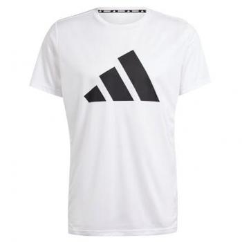 Camiseta de Running Adidas modelo In0075 para hombre en color blanco, manga corta, talla M