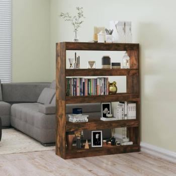 Estantería divisor de espacios 100x30x135 cm en Blanco, Negro, Roble Sonoma y Roble Ahumado - Mueble de Almacenaje para Oficina, Estudio, Sala de Estar y Dormitorio