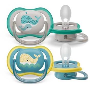 Chupetes Ultra Air Philips Avent +18M Ligeros y Transpirables con Funda Esterilizadora - Paquete de 2