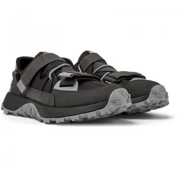 CAMPER Drift Trail Sneakers for Men - Black, Grey, Size 46, Cotton Fabric