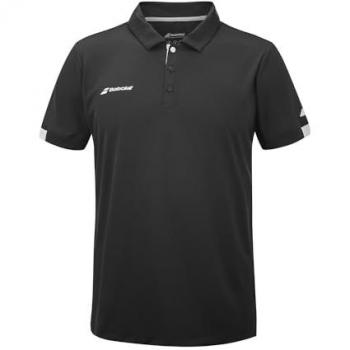 Babolat Play Polo Hombres - Negro, Polo de manga corta, color negro, material transpirable, tecnología de control de temperatura, diseño moderno y deportivo
