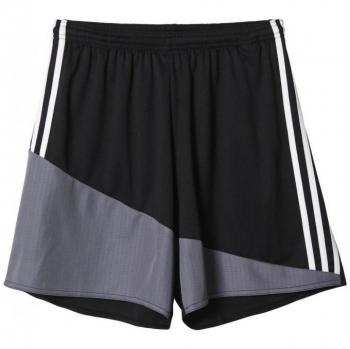 adidas Regi 16 Sho - Pantalón corto para hombre, color negro / blanco / gris, talla S