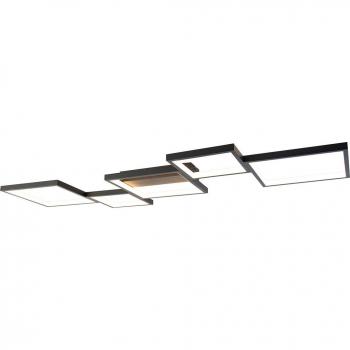 Plafón LED regulable negro 3 niveles 5 luces - Lejo