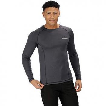 Regatta Beckley Wicking Top & Pant Base Layer Set Ropa Interior, Hombre, Gris, Extra-Large
