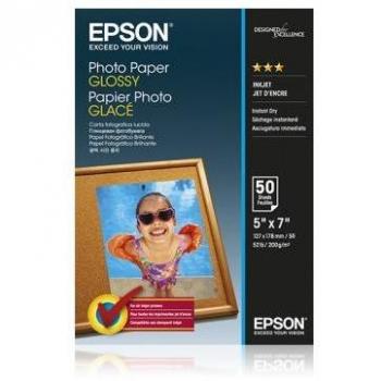 Epson Glossy Photo Paper 13 x 18cm 200g/m2 50 Sheets White - C13S042545