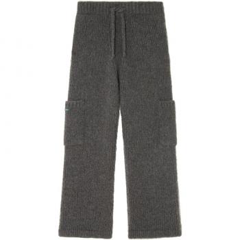 Alanui Men's Finest Cashmere Trousers in Grey | Size Medium | LMHG015F23KNI001