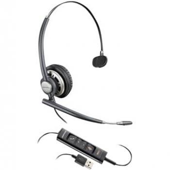 Auricular Poly EncorePro HW715 USB-A - On-Ear, Cableado, Ideal para Llamadas y Música, Color Negro
