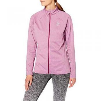 Odlo Midlayer Full Zip Pazola Flex Fleece Sudadera, Mujer, Morado