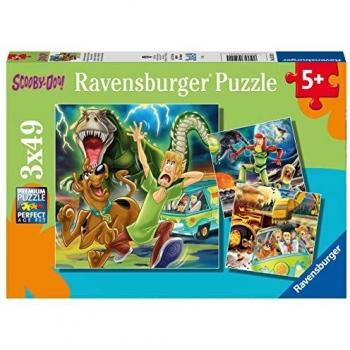 Ravensburger Scooby-Doo 3 x 49 Piece Jigsaw Puzzle Set for Kids – Every Piece is Unique, Pieces Fit Together Perfectly