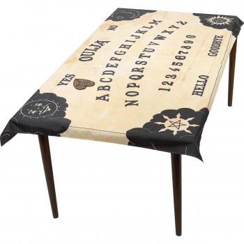 Smiffy'S 46902 Mantel Con Tablero De Ouija Y Posavasos De Plancheta, Tamaño Único
