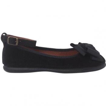 Pisamonas - Bailarinas de niña de piel con lazo doble y pulsera ajustable.