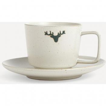 Taza de té con plato Blitzen Navidad El Corte Inglés