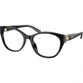 Ralph Lauren RL6235QU Asian Fit 5001 Armazones para Mujer Negros, Lentes Recetados Para Mujer Negros, Gafas Recetadas para Mujer Negras