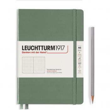 Libreta Leuchtturm1917 A5 puntos tapa dura Verde Oliva