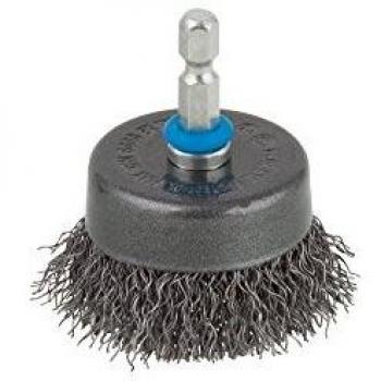 Cepillo Metálico en Forma de Copa Wolfcraft 2106000 con Vástago Hexagonal de 1/4 (6,35 mm), Diámetro 50mm