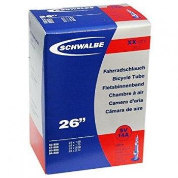Schwalbe Cámara XXlight 26 x 1.50-2.10, válvula Presta