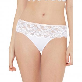 Variance 00769-010 Women's Irresistible White Solid Colour Lace Panty Thong M/L