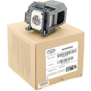 Alda PQ Original, Lámpara de proyector para EPSON BrightLink 455WI-T Proyectores, lámpara de marca con PRO-G6s viviendas