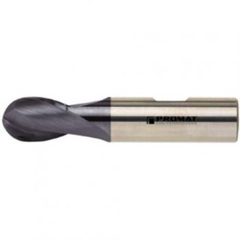 Fresa Esférica de Diámetro Nominal 16 mm, Longitud de Pieza 32 mm, VHM Ti
