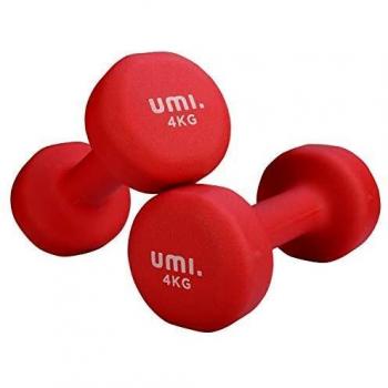 Amazon Brand - Umi - Mancuernas de Neopreno - Mancuernas con Revestimiento de Neopreno 2 x 4 kg