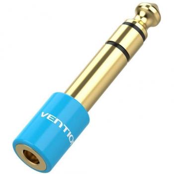 Adaptador VENTION VAB-S01-L Jack 6.5 Macho - Jack 3.5 Hembra Azul