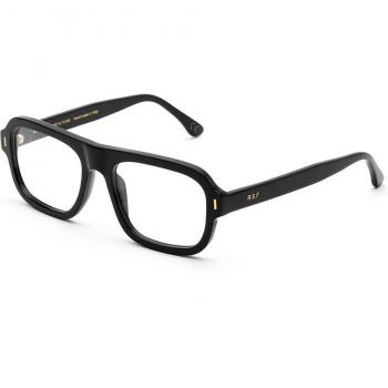 Retrosuperfuture Zov Number 104 Col. Black Unisex Square Eyewear, Size 54, Blue Light Block Available