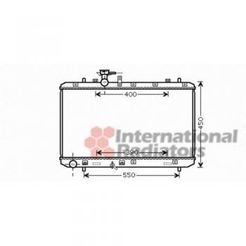 Radiador de motor Van Wezel 52002084 para Fiat Sedici y Suzuki Sx4