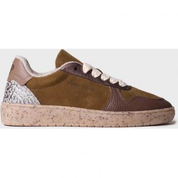 Zapatillas de mujer ALEXANDRA en piel de serraje con cordones