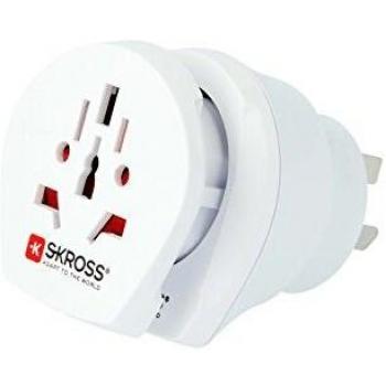 Skross Combo World - Adaptador de Enchufe para Australia/China, Color Blanco