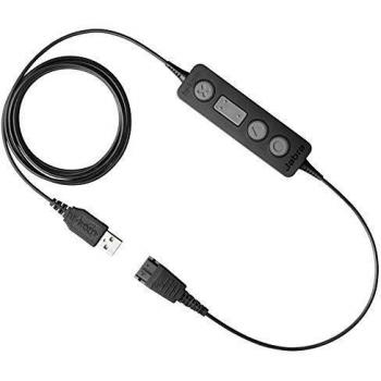 Adaptador USB Jabra Link 260 MS para auriculares con desconexión rápida, certificado para Microsoft Teams