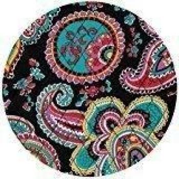 Best Fashion Paisley Vera Bradley Pattern Circular Gaming Mouse Pad 220mm*3mm