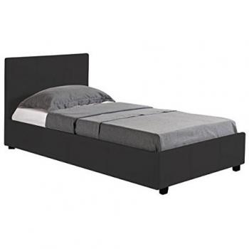 Cama en PVC Carla - 90 x 190 cm - color Negro