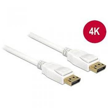 Cable DisplayPort 1.2 de 1 m, Conector Macho a Macho, 4K a 60Hz, Nickel/Dorado