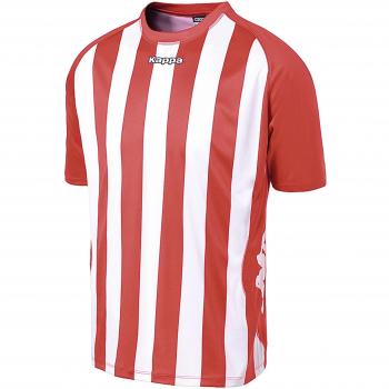Kappa Barletta SS - Camiseta de equipación para hombre, color rojo / blanco, talla XXXL