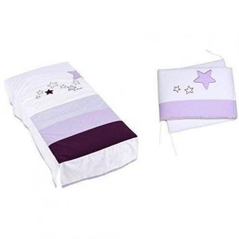 Alondra 9L2G-075 - Set edredón y protector, cuna de 70 x 140 cm, 2 piezas, color lila