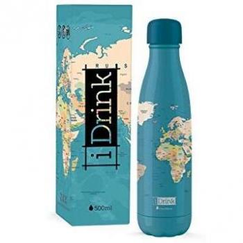 IDRINK Botella Térmica 500 ml Blue Maps