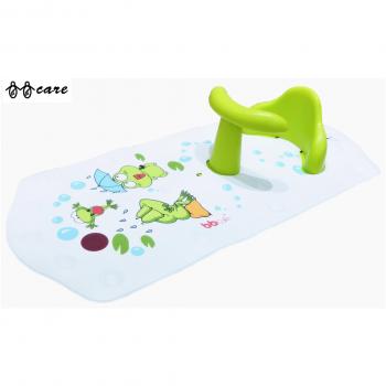 Asiento de seguridad para bañera BBCare, antideslizante, para bebé, extra largo con indicador de temperatura del agua Green Frog