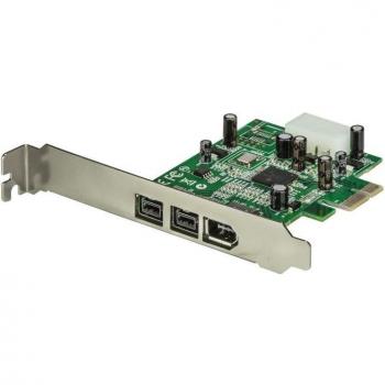 StarTech.com 3 Port 2b 1a 1394 PCI Express FireWire Card Adapter PCIe Firewire 800 / 400 PCIe 1.1 Green 149905 h Texas Instruments - XIO2213B