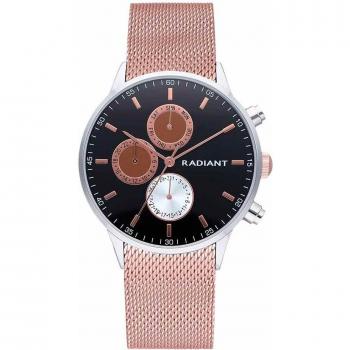 Radiant - Reloj de hombre RA601704 en acero inoxidable con correa dorada