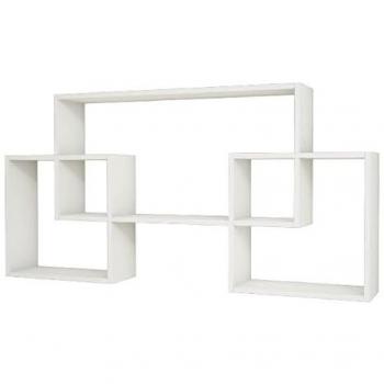 Estante Isabel Blanco - Tablero Aglomerado de Melamina y PVC, 150x22x75 cm